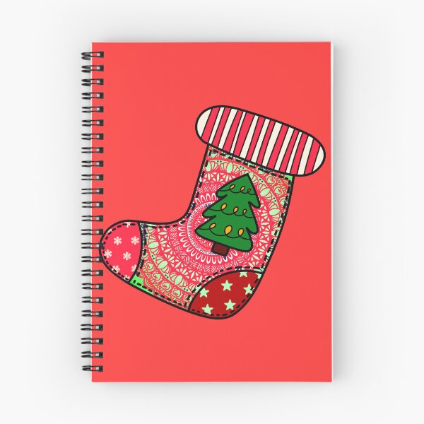 Item preview, Happy holidays Red cute mandala Christmas red stocking filler cozy joyous vibes designed and sold by DivineMandala.