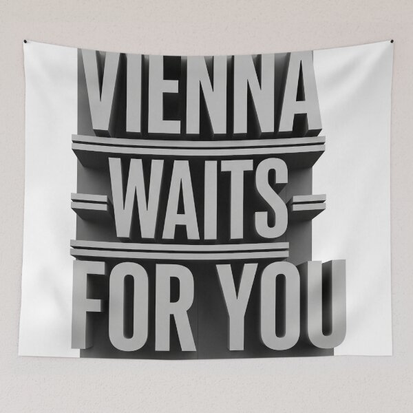 Artikelvorschau, Wien wartet auf Sie Typografie entworfen und verkauft von Apex Designs.