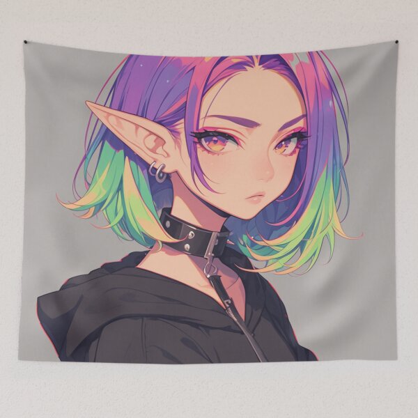 Item preview, Rainbow Hair designed and sold by CursedbyLilith.