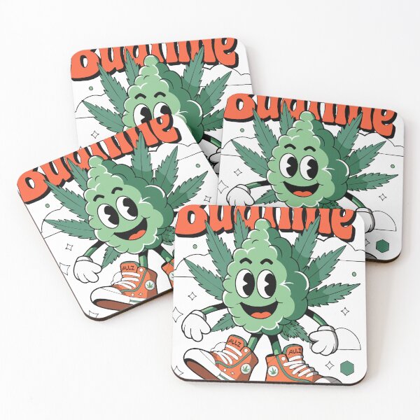 Item preview, Budtime Retro Cartoon Weed Leaf Cannabis 420 Stoner Art designed and sold by jimbo7664.