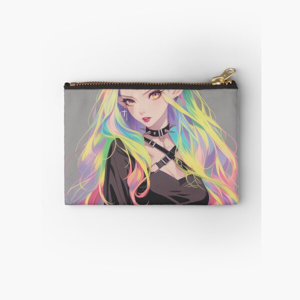 Item preview, Rainbow Hair Goth Girl designed and sold by CursedbyLilith.