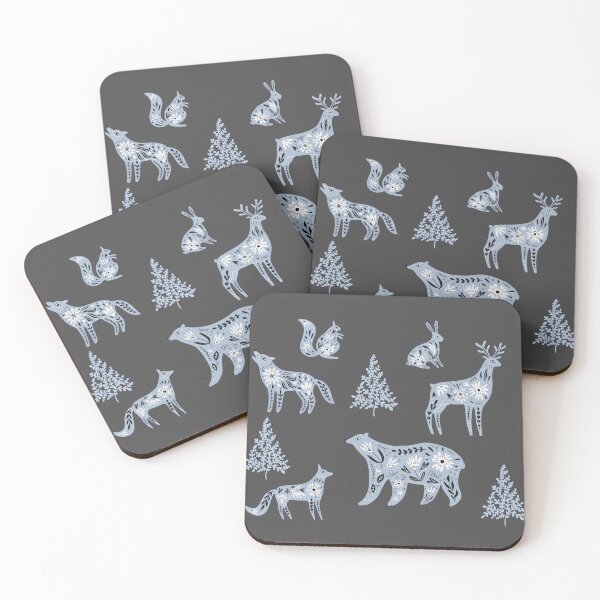 Item preview, Scandinavian Forest Animals – Nordic Woodland Winter Folk Art Design designed and sold by mamawitz.