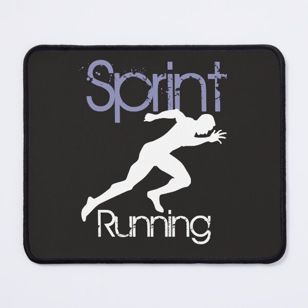 Item preview, Sprint running silhouette on white World Athletics Competition designed and sold by DibuHumor.