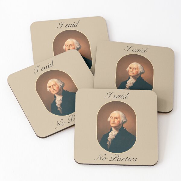 Item preview, “I Said No Parties” Disappointed George Washington. designed and sold by Vileprint.