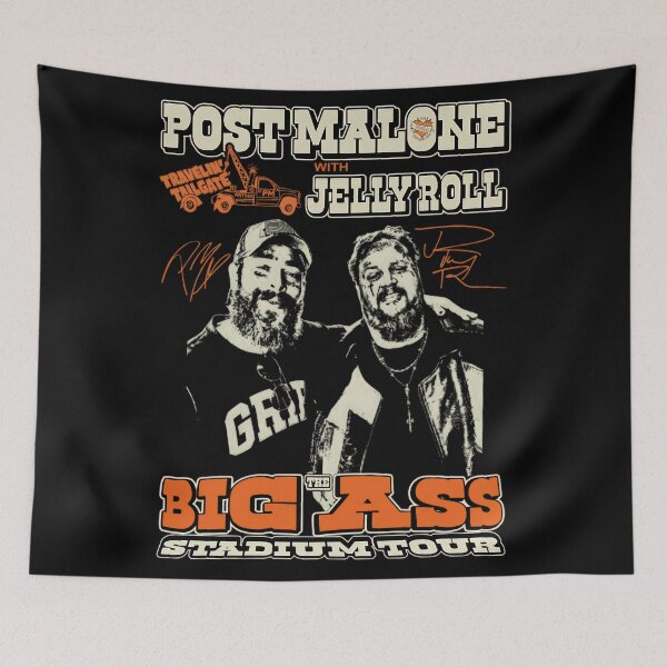 Item preview, Post Malone Jelly Roll Concert Tour Album Cover designed and sold by BreannaSouther.