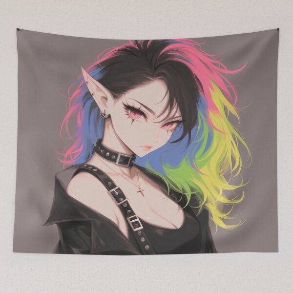 Item preview, Rainbow Goth Fairy designed and sold by CursedbyLilith.