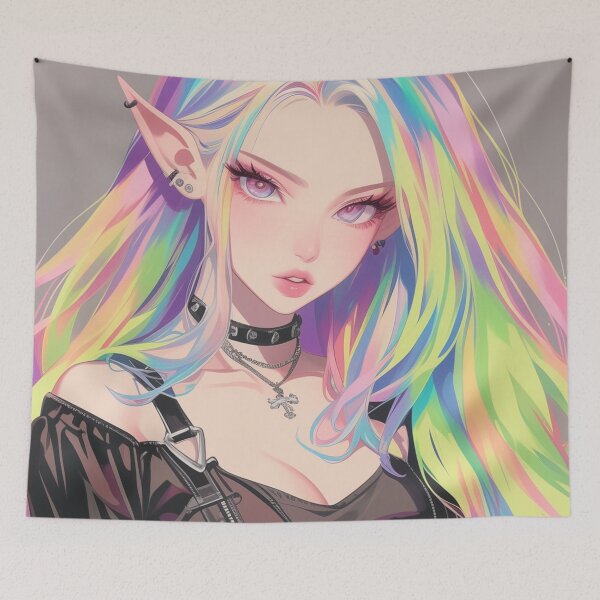 Item preview, rainbow fairy goth designed and sold by CursedbyLilith.