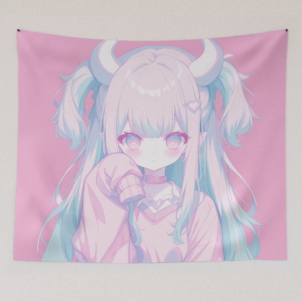Item preview, kawaii demon girl designed and sold by CursedbyLilith.
