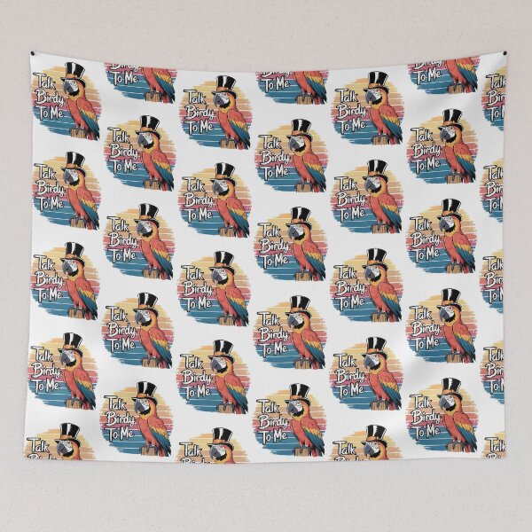 Item preview, Talking Parrot – Retro Playful Tropical Animal Funny Design designed and sold by Taans-Creation.