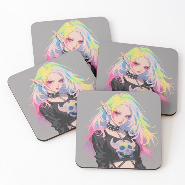 Item preview, anime rainbow goth designed and sold by CursedbyLilith.