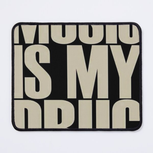 Item preview, Music Is My Drug – Bold Typography Design for Music Lovers designed and sold by karlosws.