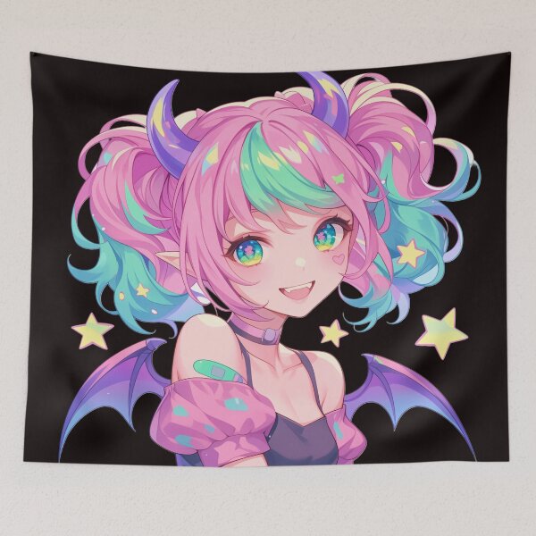 Item preview, Kawaii Goth Demon designed and sold by CursedbyLilith.