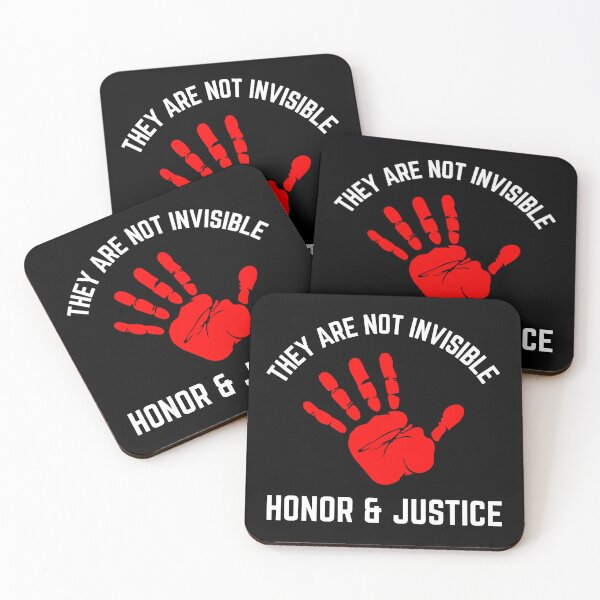 Item preview, They Are Not Invisible Honor & Justice Red Hand designed and sold by MKStore99.