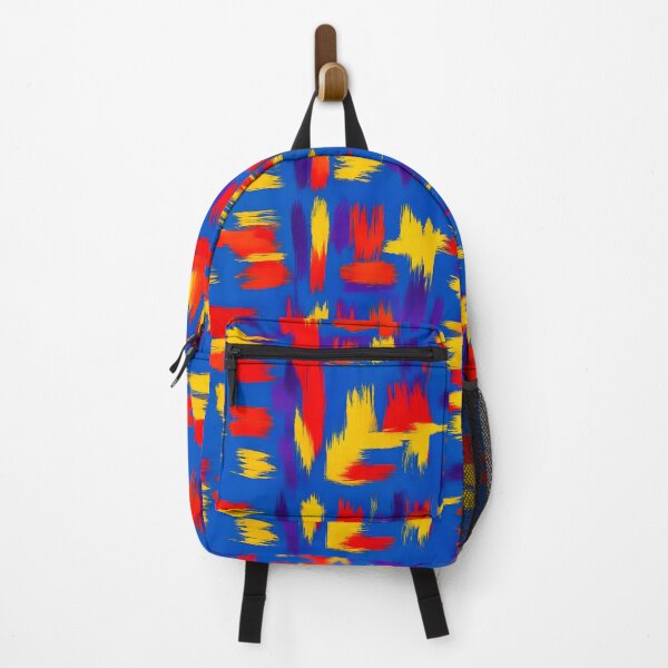 Item preview, Vibrant Graffiti-Style Abstract Wall Art - Colorful Brushstrokes in Blue, Red, and Yellow designed and sold by FestivityFinds.