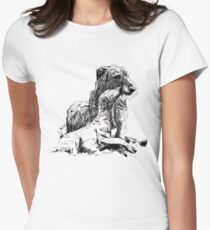 Deerhound Mutter und Kind Tailliertes T-Shirt
