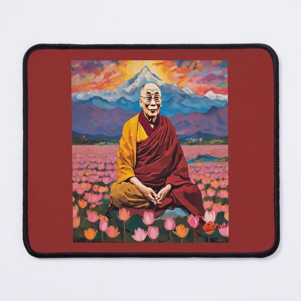 Item preview, "Dalai Lama: Serene Sunset Meditation" designed and sold by Artisticanvas.