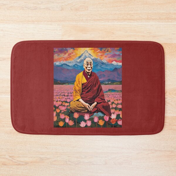 Item preview, "Dalai Lama: Serene Sunset Meditation" designed and sold by Artisticanvas.