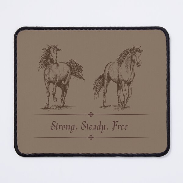 Item preview, Strong - Steady - Free - Equestrian Art - Equine Gifts designed and sold by Ishtar Park Equine Shop.