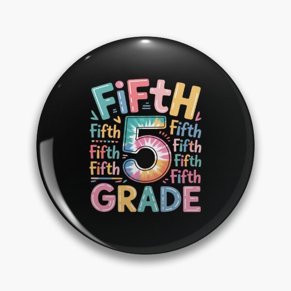 Artikelvorschau, 5th Grade Typography Team Tie Dye Back to School Teacher Kid entworfen und verkauft von Idarmotar.