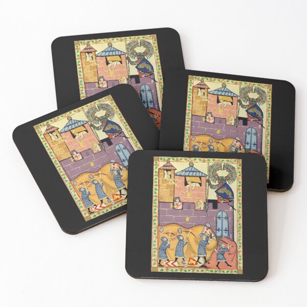Item preview, Dropping Rocks, 14th Century Codex Manesse designed and sold by Cat Lady Designs.