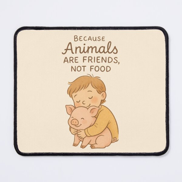 Item preview, Animals Are Friends Not Food Vegan Go Vegan Plant Based Animal Love Pigs Child designed and sold by Annika Shurafa.