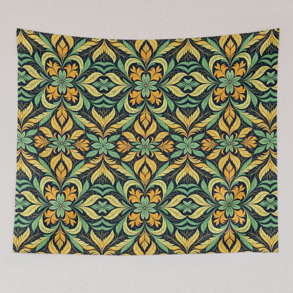 Item preview, Colorful, Flowers & Leaves, Abstract Artistic Stylize, Symmetrical Repeated Texture Pattern (image size 8320x12480) designed and sold by Digital-Davinci.
