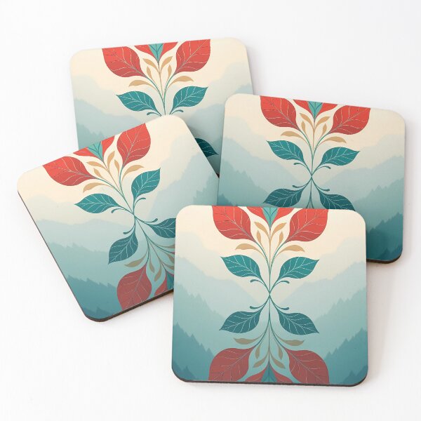 Item preview, Colorful, Flowers & Leaves, Abstract Artistic Stylize, Symmetrical Repeated Texture Pattern (image size 8320x12480) designed and sold by Digital-Davinci.
