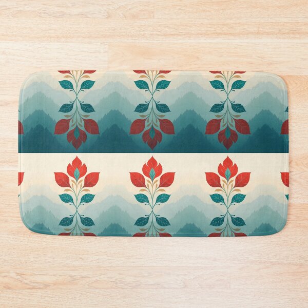 Item preview, Colorful, Flowers & Leaves, Abstract Artistic Stylize, Symmetrical Repeated Texture Pattern (image size 8320x12480) designed and sold by Digital-Davinci.