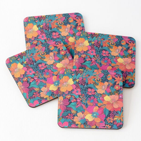 Item preview, Vibrant Colorful Floral Pattern With Bold Petals designed and sold by CoolPixels.