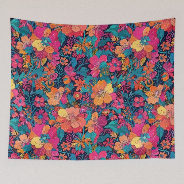 Item preview, Vibrant Colorful Floral Pattern With Bold Petals designed and sold by CoolPixels.