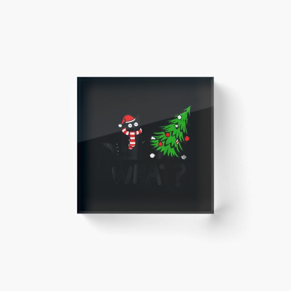 Item preview, Black Cat Pushing Tree Over Cat W designed and sold by neyvrvdpez49.