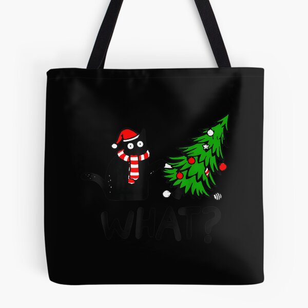 Item preview, Black Cat Pushing Tree Over Cat W designed and sold by neyvrvdpez49.