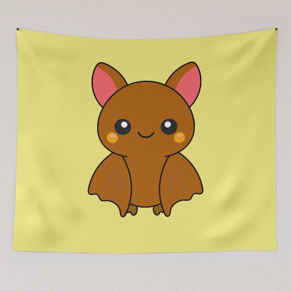 Item preview, Cute and Adorable Kawaii Halloween Smiling BAT designed and sold by DibujandoPorfa.