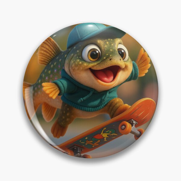 Item preview, Skater Brook Trout designed and sold by Sillytoe.