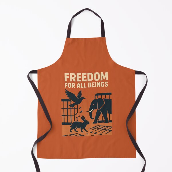 Item preview, Freedom For All Beings Stop Animal Exploitation Vegan Animal Rights Animal Liberation Animal Testing designed and sold by Annika Shurafa.