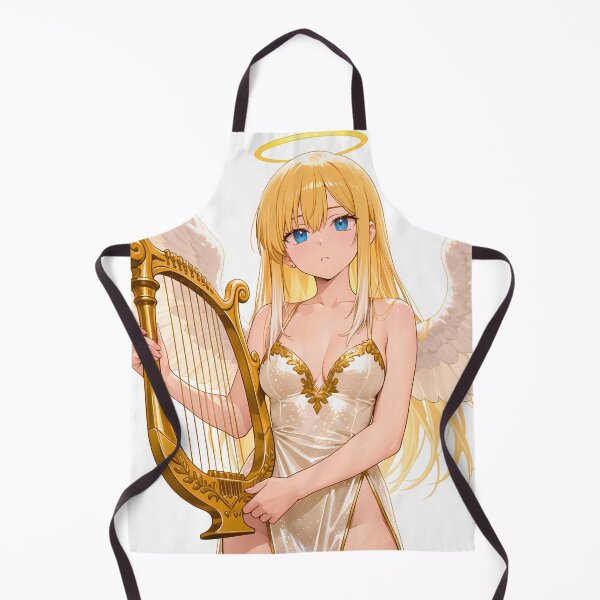 Item preview, Beautiful Blonde Anime Angel with Harp designed and sold by LunattaStore.