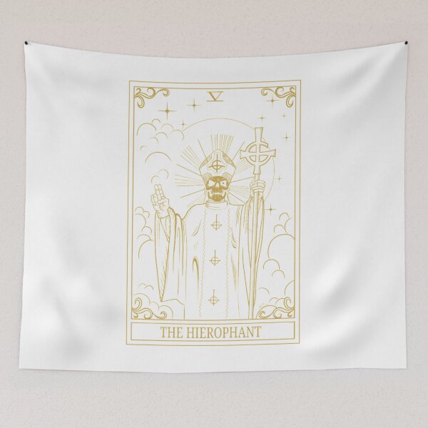 Item preview, The Hierophant Ghost Tarot Card designed and sold by Charlotteertz.