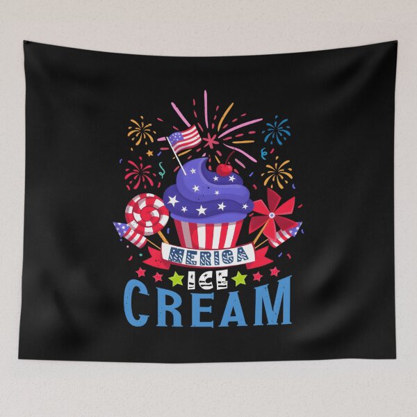 Item preview, Merica Ice Cream July 4Th Ice Cream American Flag designed and sold by aqnkkalw83.