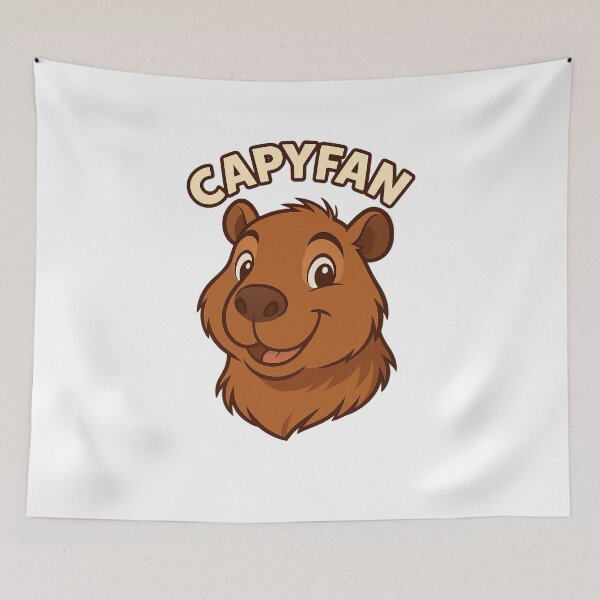 Item preview, Capyfan – Cartoon Capybara Illustration designed and sold by CapyToon.