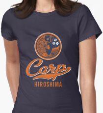 Hiroshima Carp Logo Retro Women's Fitted T-Shirt