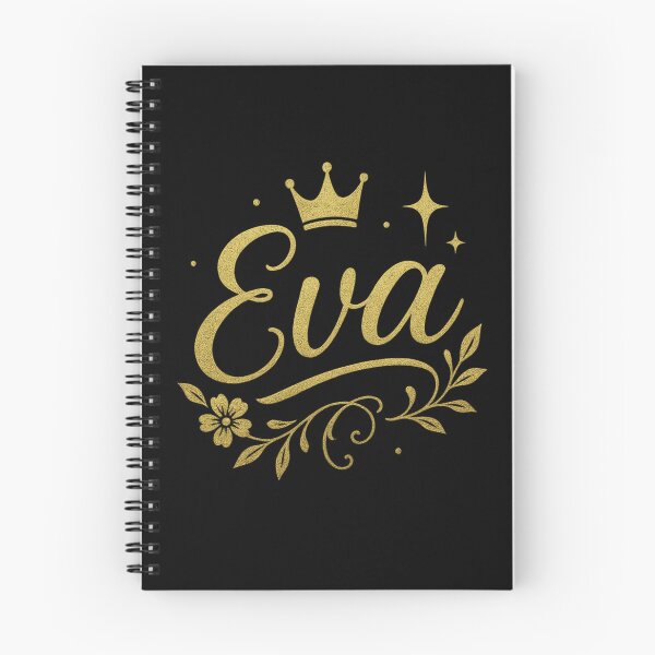 Item preview, Eva Gold Floral Name Design – Elegant Luxury Typography with Crown & Sparkles for Stickers, Apparel & Gifts designed and sold by DailyVibesCo.
