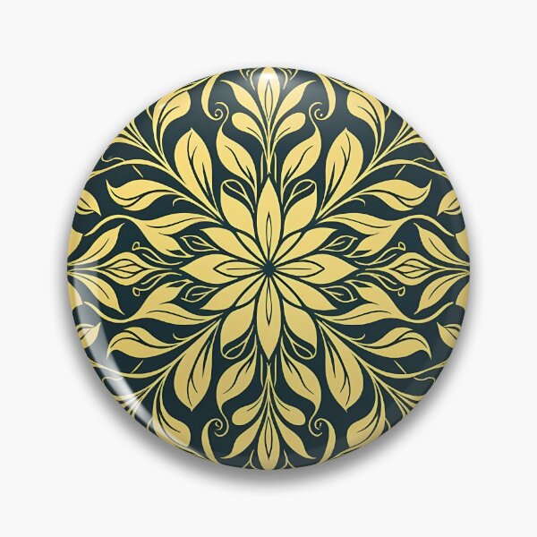 Item preview, Yellow, Flowers & Leaves, Abstract Artistic Stylize, Symmetrical Repeated Texture Pattern (image size 8320x12480) designed and sold by Digital-Davinci.