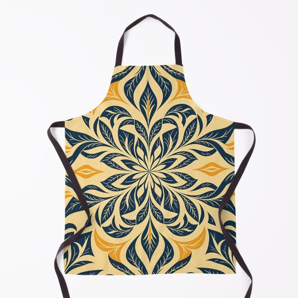 Item preview, Yellow, Flowers & Leaves, Abstract Artistic Stylize, Symmetrical Repeated Texture Pattern (image size 8320x12480) designed and sold by Digital-Davinci.