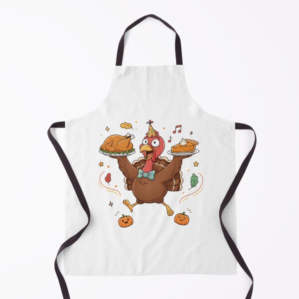 Item preview, Funny Thanksgiving Turkey Party | Cartoon Turkey with Pie and Roast designed and sold by hn79.