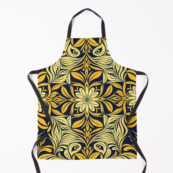 Item preview, Yellow, Flowers & Leaves, Abstract Artistic Stylize, Symmetrical Repeated Texture Pattern (image size 8320x12480) designed and sold by Digital-Davinci.