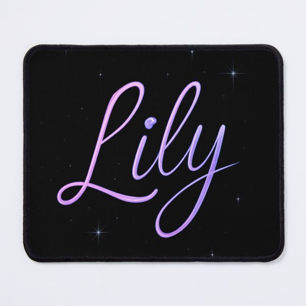 Item preview, Lily Neon Galaxy Name Design – Cosmic Pink & Purple Glow Typography for Stickers, Apparel & Gifts designed and sold by DailyVibesCo.