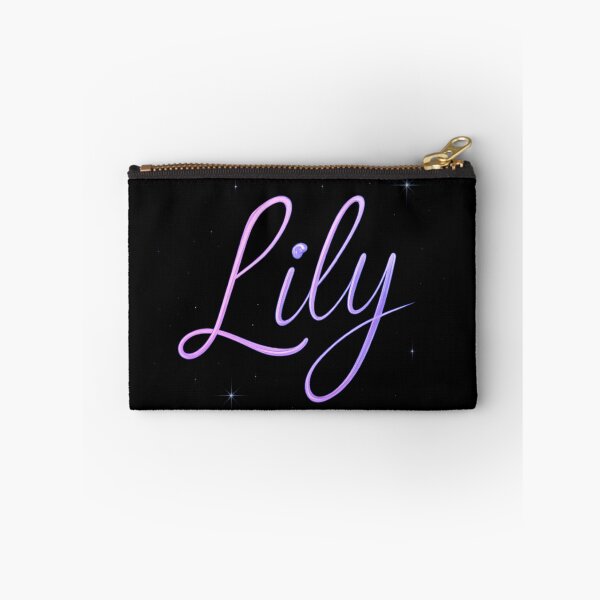 Item preview, Lily Neon Galaxy Name Design – Cosmic Pink & Purple Glow Typography for Stickers, Apparel & Gifts designed and sold by DailyVibesCo.