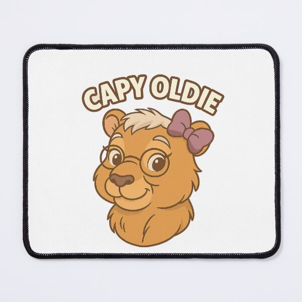 Item preview, Capy Oldie – Wise Cartoon Capybara Illustration designed and sold by CapyToon.