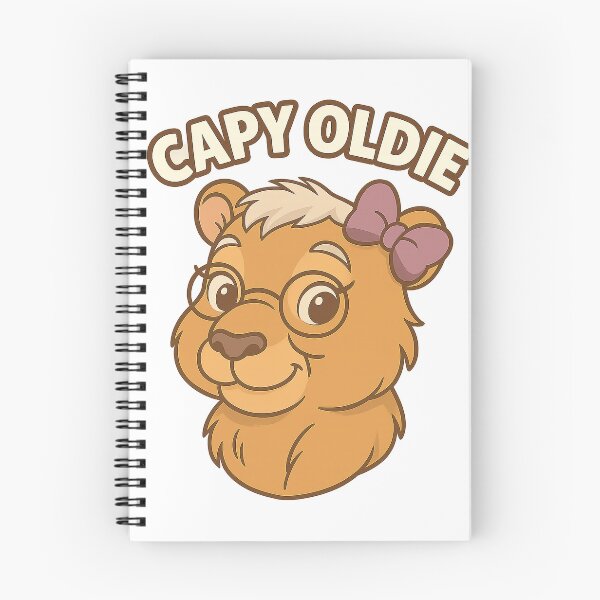 Item preview, Capy Oldie – Wise Cartoon Capybara Illustration designed and sold by CapyToon.