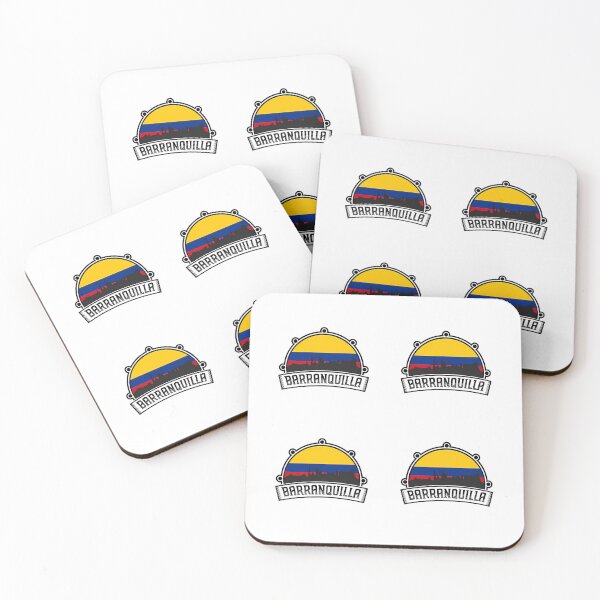Item preview, Barranquilla Colombia Skyline Travel Souvenir Colombian Flag designed and sold by willardgarret.